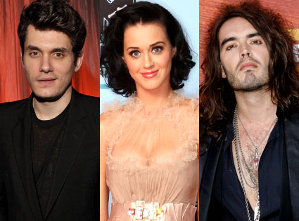 John Mayer, Katy Perry, Russell Brand John Mayer, Katy Perry, Russell Brand